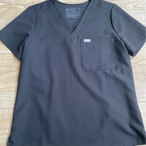 Figs Black Short Sleeve Tee Premium Comfort